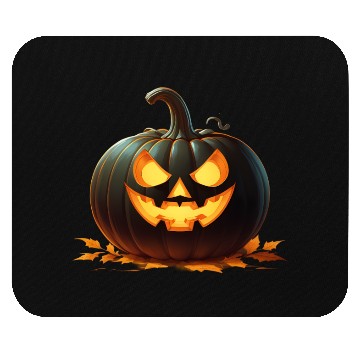Discover Midnight Glow: Enchanted Halloween Pumpkin Mouse Pads