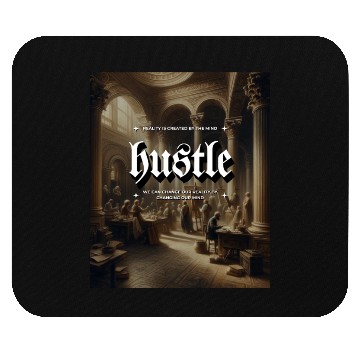 Discover Hustle Antique Gallery Building Classic Painting Mouse Pads