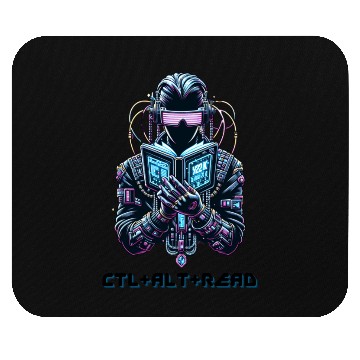 Discover Ctl+ Alt + Read Y2K Reading Book Lover Gift Mouse Pads