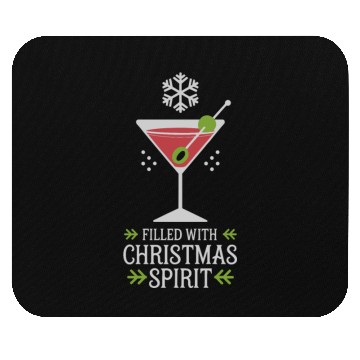 Discover Filled With Christmas Spirit Festive Cocktail Mouse Pads
