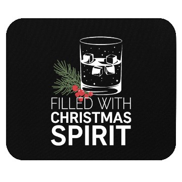 Discover Filled With Christmas Spirit Festive Cheer Artwork Mouse Pads