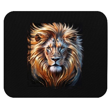 Discover A majestically abstract lion Mouse Pads
