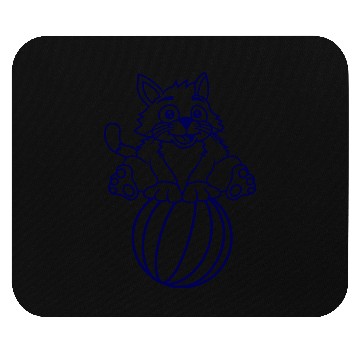 Discover Circus Cat Balancing On Beach Ball Game Fun Play Mouse Pads