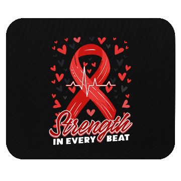 Discover CHD Awareness Strength In Every Beat Mouse Pads