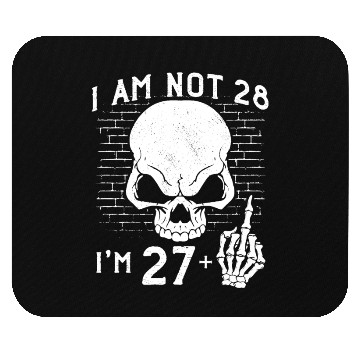 Discover I Am 27 Plus Middle Finger - 28th Birthday Mouse Pads