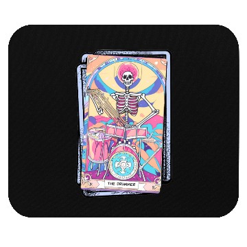 Discover Tarot Card Collection - The Drummer Mouse Pads