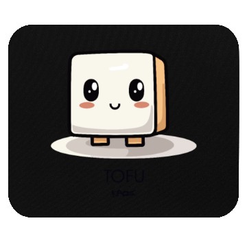 Discover Cute Chibi Kawaii Tofu Mouse Pads