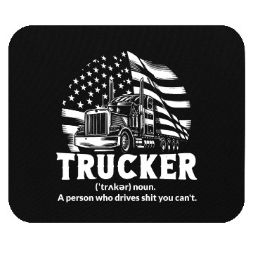 Discover Funny US Trucker Definition Mouse Pads