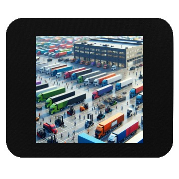 Discover Big Trucking Company Mouse Pads