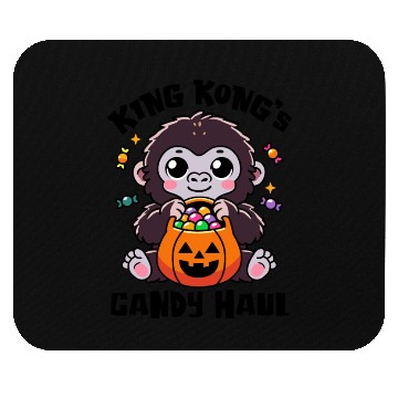 Discover Kingkong's Candy Haul Halloween Trick-or-Treat Bag Mouse Pads