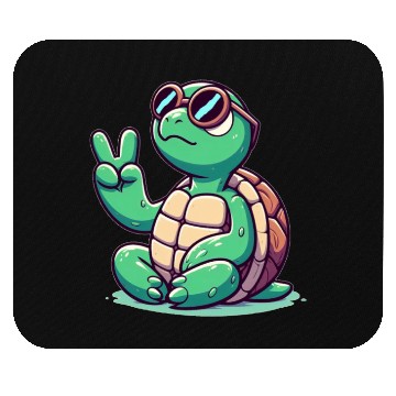 Discover chill turtle Mouse Pads