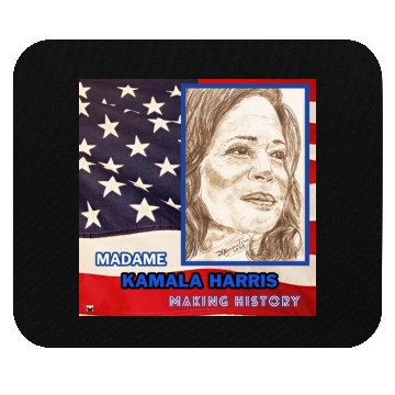 Discover Kamala Harris-Making History-You Are Too. Mouse Pads