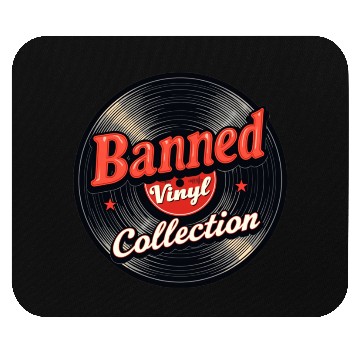 Discover Banned Vinyl Collection Mouse Pads