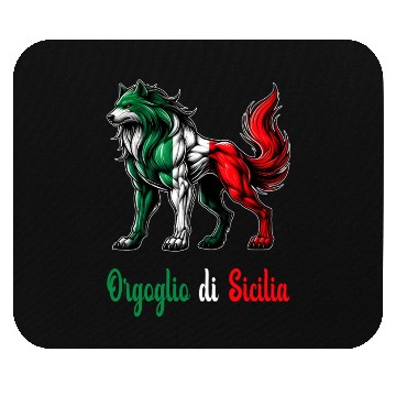 Discover The pride of Sicily Italy flag Mouse Pads