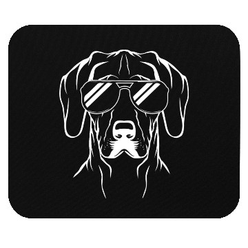 Discover German Shorthaired Pointer Dog Wearing Glasses Mouse Pads