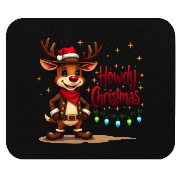 Discover Christmas Cowboy Reindeer Mouse Pads