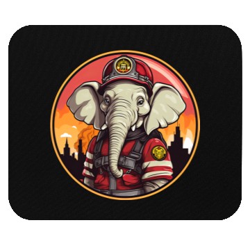 Discover Elephant Firefighter Mouse Pads