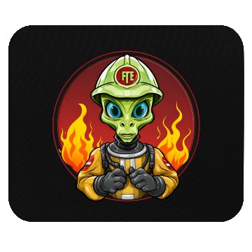 Discover Aliens Firefighter Mouse Pads