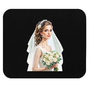 Discover Wedding - bride Mouse Pads