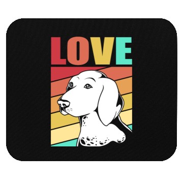 Discover Retro German Shorthaired Pointer Dog I Love My GSP Mouse Pads