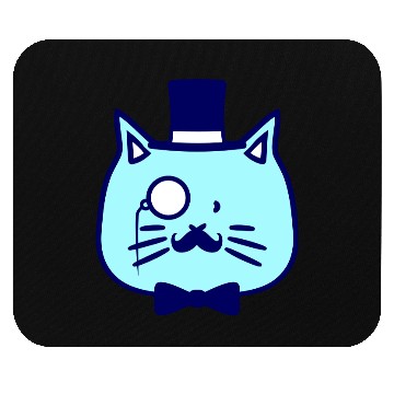 Discover Sir Cat Gentleman Top Hat Monocle Glasses Rich Guy Mouse Pads