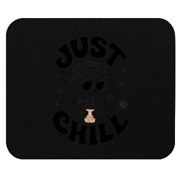 Discover Cute Just Chill Skull Winter Season Lovers Mouse Pads