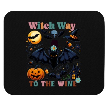 Discover Witch Way to the Wine Mouse Pads