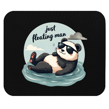 Discover Cute Panda with Sunglasses Mouse Pads