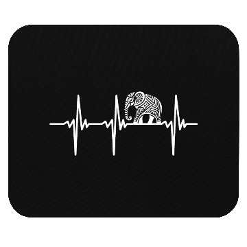 Discover Heartbeat For Large, Artistic Elephants Mouse Pads