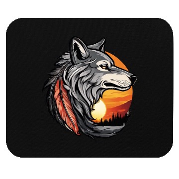 Discover The Strongest Wolf design. Mouse Pads