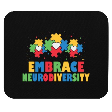 Discover embrace neurodiversity - Embrace ADHD Autism ASD Mouse Pads