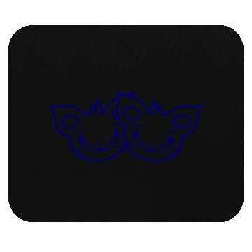 Discover Two Happy Cats 2 Friends Love Couple Kitten Team Mouse Pads