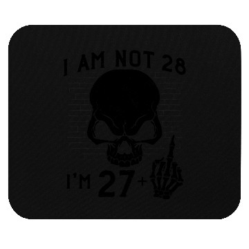 Discover I Am 27 Plus Middle Finger - 28th Birthday Mouse Pads