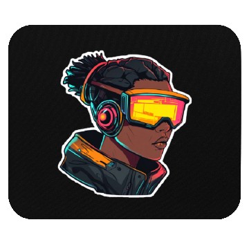 Discover Futuristic character Mouse Pads