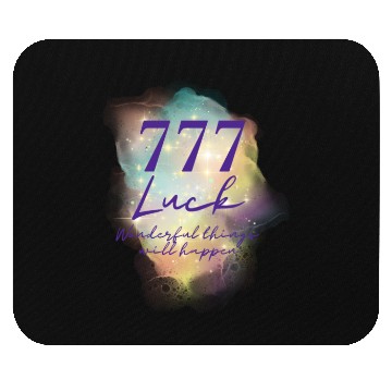 Discover Angel Numbers Luck Mindful Quote 777 Mouse Pads