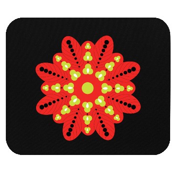 Discover Vibrant Floral Mandala Design Mouse Pads