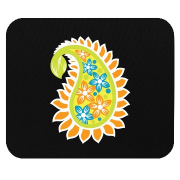 Discover Vibrant Floral Paisley Pattern Mouse Pads