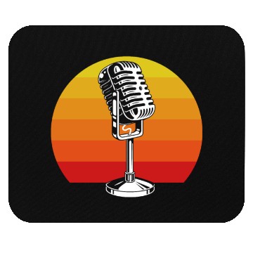 Discover Retro Microphone Design For Music Lovers Mouse Pads