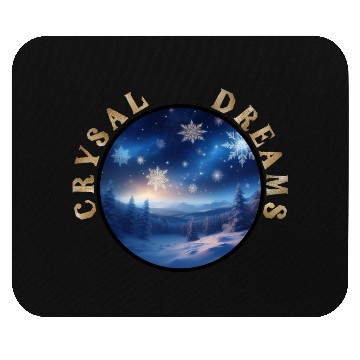 Discover Crystal Dreams - A Winter Wonderland Mouse Pads