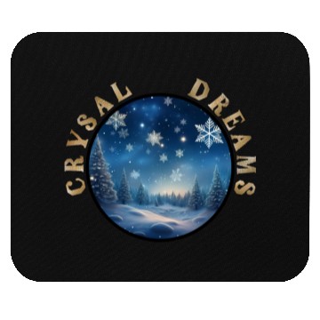 Discover Winter's Embrace - A Crystal Clear Dream Mouse Pads
