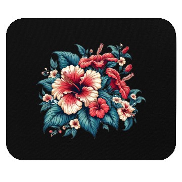 Discover Tropical Hibiscus Bloom Mouse Pads
