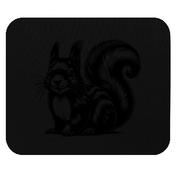 Discover Realistic Squirrel Tattoo Drawing Mouse Pads