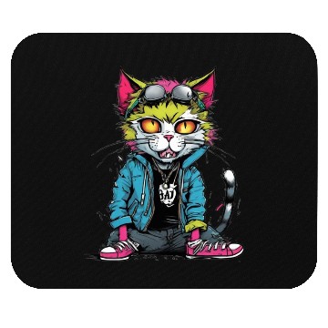 Discover Punk Bad Cat Mouse Pads