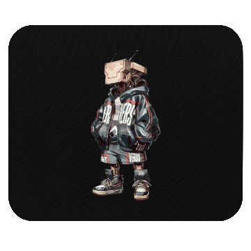 Discover futuristic robot with a streetwear-inspired Mouse Pads