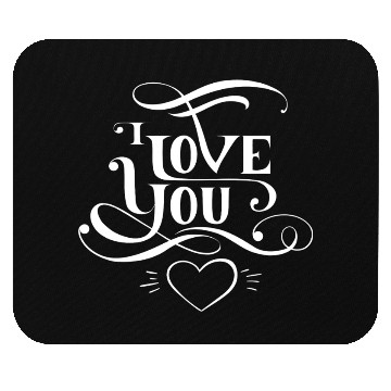 Discover I love you Mouse Pads