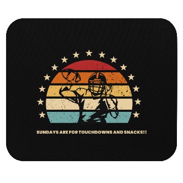 Discover Sundays Are for Touchdowns and Snacks Mouse Pads