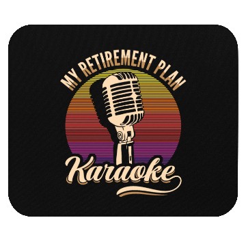 Discover My Retirement Plan Karaoke Microphone Retro Mouse Pads