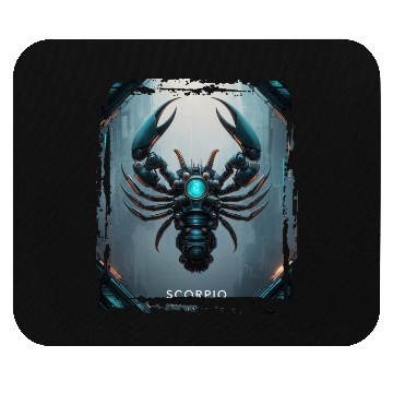 Discover Zodiac sign Scorpio in cyberpunk era Future Mouse Pads