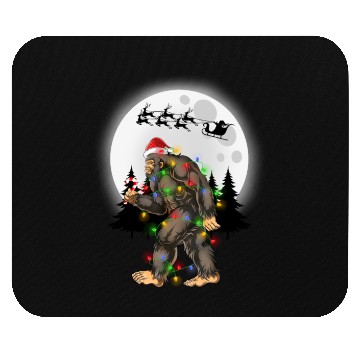 Discover Bigfoot Believe Christmas Tree Sasquatch Santa Mouse Pads
