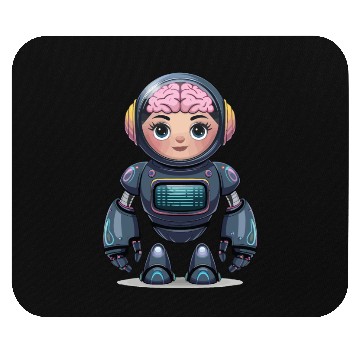 Discover A vector art illustration Robot design. Mouse Pads